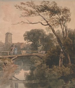 古い橋 作： Peter de Wint